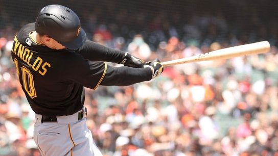 Freeze Frame: Reynolds' robbery at the wall taken in San Francisco (Pirates)